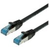 Value 21.99.1962 RJ45 Network cable CAT 6A Black Halogen-free 2.00 m