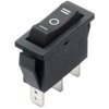 Włącznik kołyskowy KCD3 16A 250V on-off-on czarny