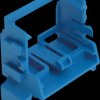 221-549/002-006 Mounting carrier for mounting rail, 10-conductor, blue