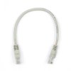 Patch Cord U/UTP kat.5e 0,25m CCA szary; Conotech