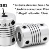 Sprzęgło elastyczne aluminiowe 5mm/5mm