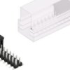 Pin header, 30 pole, pitch 2.54 mm, angled, black, SLLP6SMD03830ZBSMPS