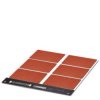 Tabliczka znamionowa Phoenix Contact LS-EMSP-AL (75,6X54) RD 0831638, montaż: śruba, nit, etykiety na arkuszu: 6, 5 szt.