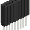 Socket header, 9 pole, pitch 1.27 mm, straight, 10027449