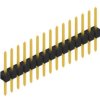 Pin header, 15 pole, pitch 2.54 mm, straight, black, 10046375