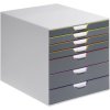 Durable 760727 VARICOLOR Desk drawer box Grey 7 drawers A4 C4 Folio Letter