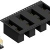Pin header, 20 pole, pitch 2.54 mm, angled, black, SL11SMD10420SBTR
