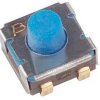 Short-stroke pushbutton, 1 Form A (N/O), 100 mA/16 V, unlit , actuator (silver, L 1.65 mm), 2.9 N, SMD, 7914J-1-000E