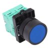 Techna PtecPNBlue Blue Flush Push Button Switch 10A 2NO