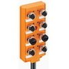Koncentrator aktuator/sensor z wskaźnikiem LED górne porty 8-portowy gniazda M12 4-pinowe ASB 8/LED 5-4-331/25 M