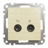 SEDNA DESIGN & ELEMENTS Gniazdo R/TV przelotowe (10dB) brzoza SDD180478R SCHNEIDER ELECTRIC