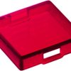 Cap, square, (L x W x H) 15 x 15 x 3.8 mm, red, for pushbutton switch, 5.49.275.036/1303