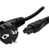 Kabel: 3X0,75Mm2, Cee 7/7 (E/F) Wtyk Kątowy,Iec C5 Żeński Lt-322+535 H05vv-F...