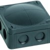 Cable junction box, no. of entries: 4, 4.0 mm², black, IP66/IP67, 10060581