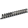 Sealey AK2742B Socket Set 13pc 1/2"Sq Drive Lock-On™ 6pt Metric - Black Series