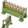 Listwa zerowa TH35 7P zielona CB-31485