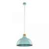 Pojedyncza lampa wisząca z metalowym, miętowym kloszem w stylu retro CAP MINT 5901 TK Lighting