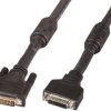 Extension cable, 10 m, black, DVI-D Dual Link (24+1) plug, straight to DVI-D Dual Link (24+1) socket, straight, K5423.10