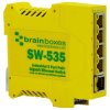 Brainboxes SW-535 Industrial 5 Port PoE+ Gigabit Ethernet Switch