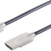 Connection cable, 1 m, black, HDMI plug type A, straight to HDMI plug type A, straight, BS10-30025