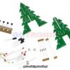 Choinka 3D LED migająca - zestaw do samodzielnego montażu kit/diy