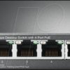 TL-SF1005P Switch, 5-Port, Fast Ethernet, PoE