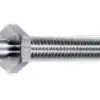 6 mm POAG plug, screw connection, silver, 04.0058