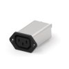 Filtr wejściowy złącza IEC 10A C13 TE Connectivity Montaż na kołnierzu