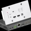 PT-HDBT-220WP HDBaseT Wallplate Extender Set, 4K 18 Gbps Multiformat