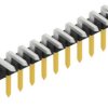 Pin header, 10 pole, pitch 2 mm, angled, black, SLY304110S
