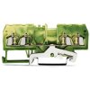 WAGO 280-837 5mm 4-conductor Ground Terminal Block Green-yellow