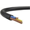 Przewód prądowy H03VV-F / OMY 300V 3x0,5 czarny linka Elektrokabel