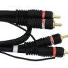 PRZEWOD 2XRCA 0,5M 6+2+6MM