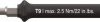 Trzon wymienny TORX do easyTorque seria 28595 T9x110mm / max. 2,5Nm 46905