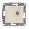 Sedna Gniazdo telefoniczne pojedyncze RJ11 kremowe SDN4101123