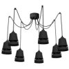 Lampa Wisząca Apollo Black 7Xe27 Mlp782 Milagro