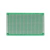 Płytka uniwersalna dwustronna THT raster 2,54 mm, 50 × 70 mm, zielony