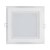Panel LED ART szklany kwadratowy 20x20cm, 16W, 1000lm, AC80-265V, 4000K - biała neutralna