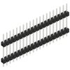 Pin header, 20 pole, pitch 2.54 mm, straight, black, 10056635