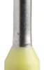 Insulated wire end ferrule, 6.0 mm², 20 mm long, DIN 46228-4, yellow, DZ5CE062D