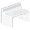 Pokrywa przepustowa bezhalogenowy LSOH HF LHD 40x20mm biały KOPOS