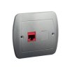 AKORD Gniazdo komputerowe aluminiowy metalik RJ45 kat.5e AF51/26 KONTAKT SIMON