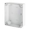 INDUSTRIAL Puszka hermetyczna n/t 270x220x106mm IP65 szara, pokrywa transparentna 2719-01