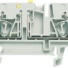 Disconnect/test-disconnect terminal block, spring balancer connection, 0.5-4.0 mm², 20 A, 6 kV, dark beige, 1831280000