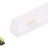 Pin header, 10 pole, pitch 2.54 mm, angled, black, SLLP6SMD05110SSM