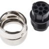 Złącze okrągłe 8-pinowe Standard Kabel Wtyk ITT Cannon Żeńskie IP65 Trident Ringlock
