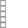 Berker Q.3 Ramka 5-krotna, aluminium aksamit, lakierowany 10156094