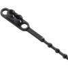 Cable tie, releasable, PA, (L x W) 230 x 3.6 mm, bundle-Ø 62 mm, black, BYB-5-12H1794, package with 100 pieces