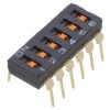 Przełącznik DIP-SWITCH Ilość sekcji 6 ON-OFF 0,025A/24VDC A6T6102