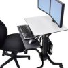 Ergotron Stojak na kółkach do telewizora WorkFit-C 2 Wyświetlacz 25,4 cm (10